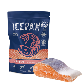 ICEPAW Lachs pure 100g - 100% natürlich