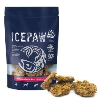 ICEPAW Rotbarsch Cookies 100g