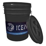 ICEPAW Futtereimer mit Drehdeckelverschluss
