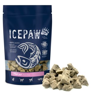 ICEPAW Leckerli Filet pur 150g für Katzen
